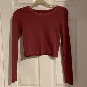 American Eagle cropped long sleeve
